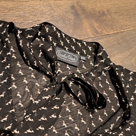 Sheer Voodoo Vixen blouse - Picture 2 of 5